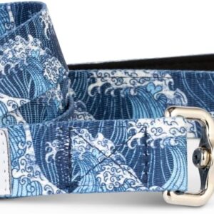 Salty Paws Blue Wave Ocean Dog Leash, 6 ft
