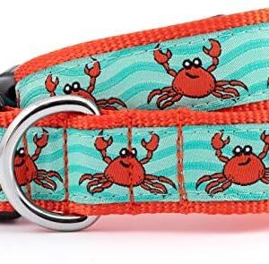 THE WORTHY DOG Adjustable Summer Dog Collar, Large, Teal