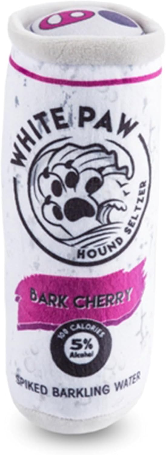 Haute Diggity Dog White Paw Bark Cherry Toy