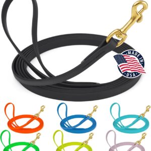 Viper Biothane Dog Lead 1/2" x 15ft, Black