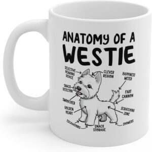 Funny Westie Coffee Mug Gift - Anatomy Lover's Cup