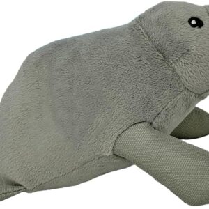 Spunky Pup Clean Earth Eco Plush Dog Toy - Manatee