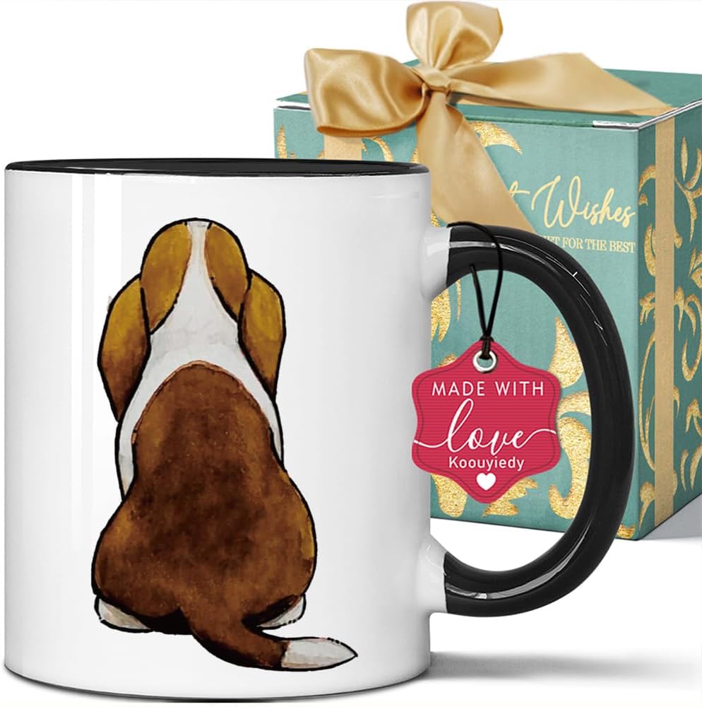 Basset Hound Coffee Mug - 11 Oz Ceramic Gift Cup