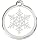 Red Dingo Custom Dog ID Tag - Snowflake - Large