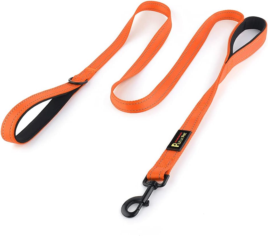 Plutus Pet Dog Leash 6ft, Heavy-Duty Reflective Dual Handle